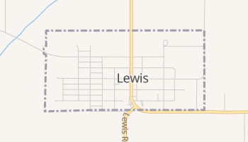 Lewis, Iowa map