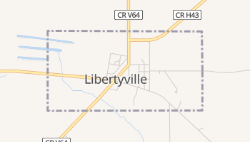 Libertyville, Iowa map