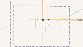Linden, Iowa map