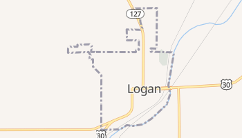 Logan, Iowa map