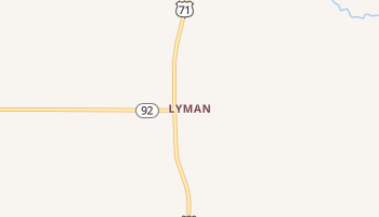 Lyman, Iowa map