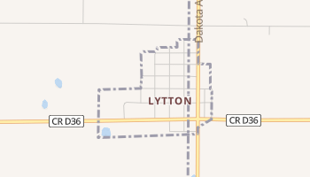 Lytton, Iowa map
