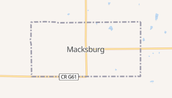 Macksburg, Iowa map
