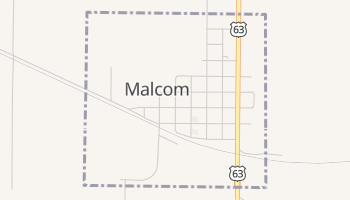 Malcom, Iowa map