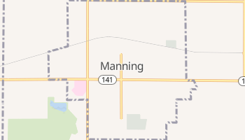 Manning, Iowa map