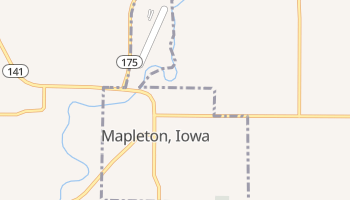 Mapleton, Iowa map