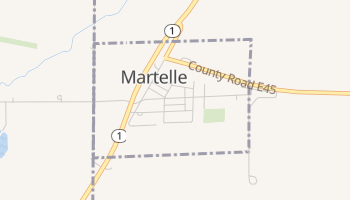 Martelle, Iowa map