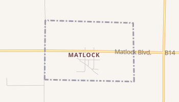 Matlock, Iowa map