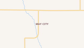 May City, Iowa map