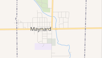 Maynard, Iowa map