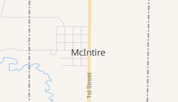 McIntire, Iowa map