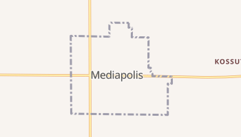 Mediapolis, Iowa map