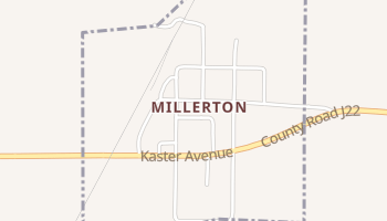 Millerton, Iowa map