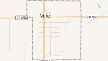 Milo, Iowa map