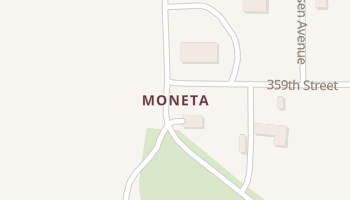 Moneta, Iowa map