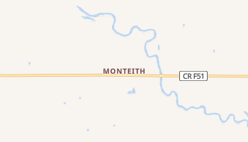 Monteith, Iowa map