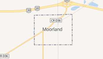 Moorland, Iowa map