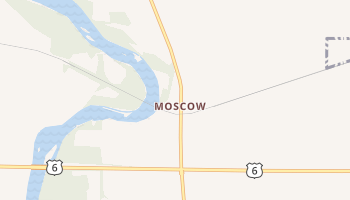 Moscow, Iowa map
