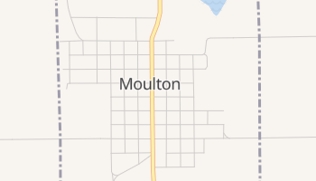 Moulton, Iowa map