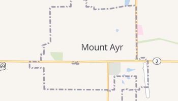 Mount Ayr, Iowa map