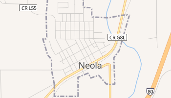 Neola, Iowa map
