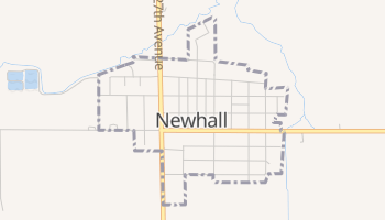 Newhall, Iowa map
