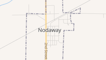 Nodaway, Iowa map