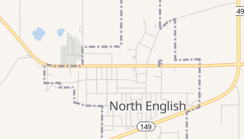 North English, Iowa map