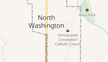 North Washington, Iowa map