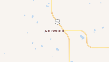 Norwood, Iowa map