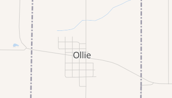 Ollie, Iowa map