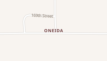 Oneida, Iowa map