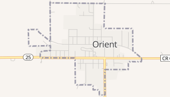 Orient, Iowa map