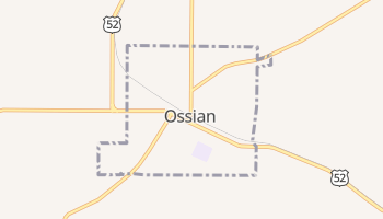 Ossian, Iowa map
