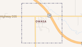 Owasa, Iowa map