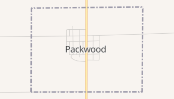 Packwood, Iowa map