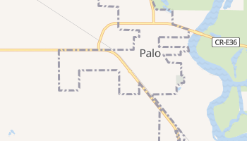 Palo, Iowa map