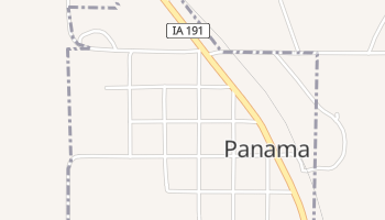 Panama, Iowa map