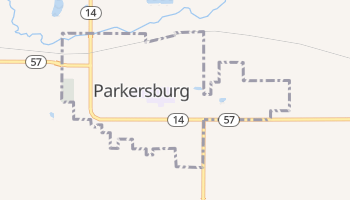 Parkersburg, Iowa map