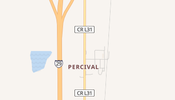 Percival, Iowa map