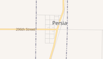 Persia, Iowa map