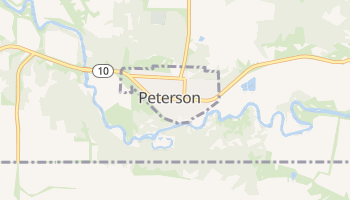 Peterson, Iowa map