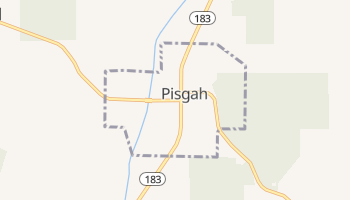 Pisgah, Iowa map