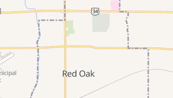 Red Oak, Iowa map