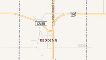 Redding, Iowa map