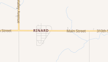 Rinard, Iowa map