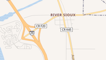 River Sioux, Iowa map