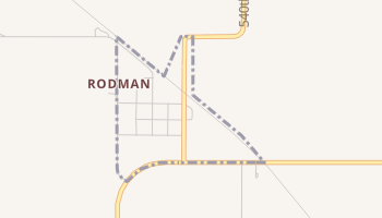 Rodman, Iowa map