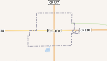 Roland, Iowa map
