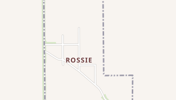 Rossie, Iowa map